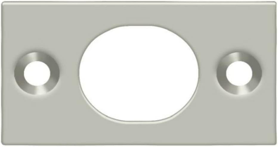 Deltana SP6FBU15 Strike Plate for 6" Flush Bolt; Satin Nickel Finish