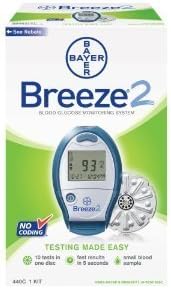 Bayer's Breeze2 Blood Glucose Monitoring System-Program Retail - Each 1