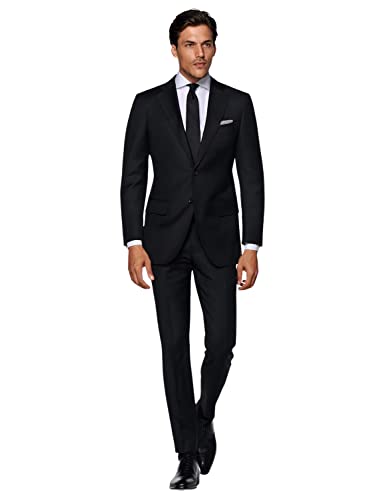 Costume Homme Chic Veste Pantalon pour Réunion d'Affaires Rester Impeccable en Conférence