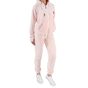 Finchgirl F2001 jumpsuit voor dames, teddyfleece, eendelig, overall, pak, pluizig