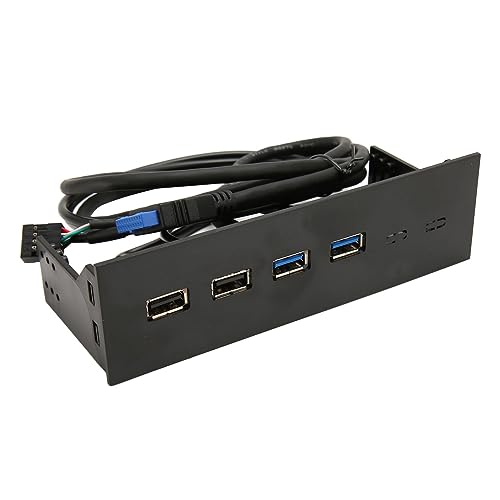 Hub USB 3.0 sur Panneau Avant 5,25 Pouces | Carte d'Extension PC 4 Ports