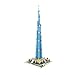 LKITYGF Perfekt Kinderpädagogik-Spielzeug, 3D Freizeit-Puzzle-Puzzle Kleine Partikel-Miniatur-Baustein-Modell-Geschenk, Burj Khalifa, 1244pcs