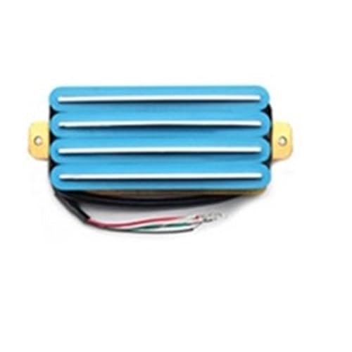 エレキギターピックアップセット ST TL LP 高出力レールタイプ 4 コイル ダブルピックアップ メタル ギター ピックアップ アクセサリーは複数のカラーからお選びいただけます(Sky blue)