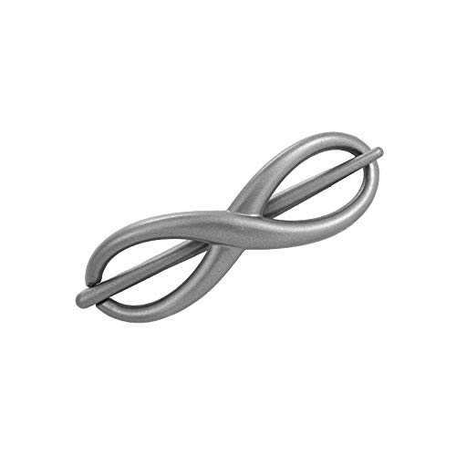 EVITA PERONI Black French Resin Hair Stick Slide Clips No Slip Ponytail Holder for Women Girls