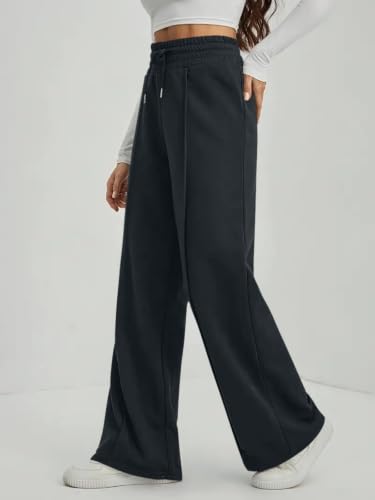 Image of Leriya Fashion Trousers for Woman | Womens High Rise High Waist Flared Korean Style |Joggers for Woman's| Track Pants for Women's Elegant for College & Events (Available in Plus Size)