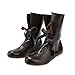 Helltaker Mens Renaissance Medieval Cosplay Boots Lace Up Vintage Stage Pirate Viking Tied Shoes Boots for Halloween Party