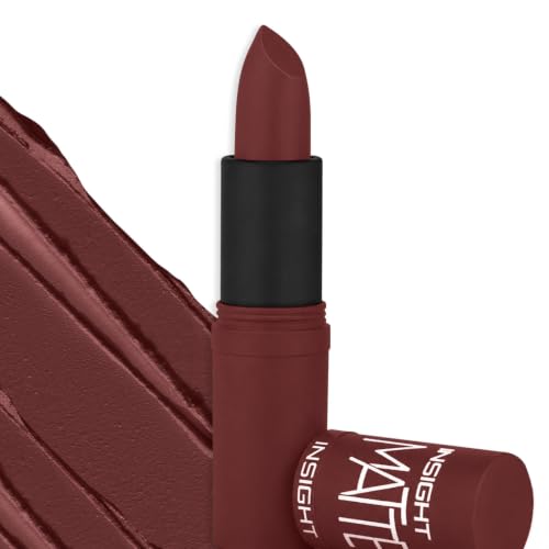 Image of INSIGHT Matte Lipstick | Ultra Creamy | Highly Pigmented Formula | Intense Color Payoff | Fade-Proof Lipstick | BELGIAN BROWN-4.2g