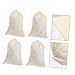 ABOOFAN 6pcs Soup Bag Filter Bag Industrial Filter Reusable Drawstring Pouches for Decocting Medicine Tea Spices
