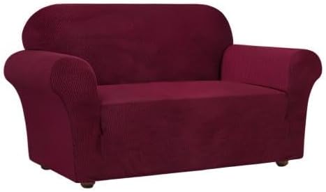 Miniatura 8 de Turquoize - Funda elástica para sofá de 1 pieza, de tela jacquard y parte inferior elástica, protector de muebles contra mascotas