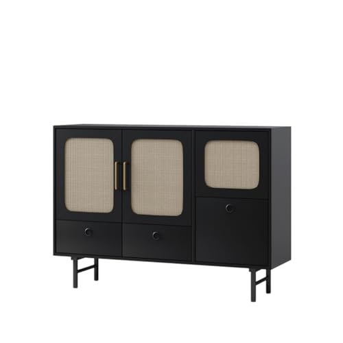 ADERFETBI Aparador Aparador de Madera de Estilo Chino, gabinete de Almacenamiento con Puerta, Cocina, Buffet, gabinete de Almacenamiento de Alimentos Aparadores(C)