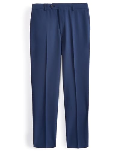 Nautica Mens Modern fit Dress Pants 44/32 Navy Blue Solid Stretch