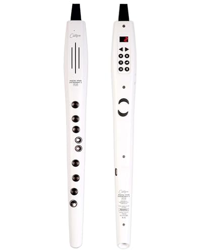 Carry-on Digitales Blasinstrument 2 Plus - 20 Stimmen, eingebauter USB-Akku, Kopfhörerausgang für lautloses Üben, Midi Over Bluetooth Digital Recorder Weiß