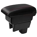 YJYWZH Auto Armlehnen für Suzuki Swift Armlehne 2005-2024 Doppelschicht Mittelkonsole Große Aufbewahrungsbox mit 3 USB-Ladeanschluss Schwarz YJYWZH Auto Armlehnen für Suzuki Swift Armlehne 2005-2024 Doppelschicht Mittelkonsole Große Aufbewahrungsbox mit 3 USB-Ladeanschluss Schwarz