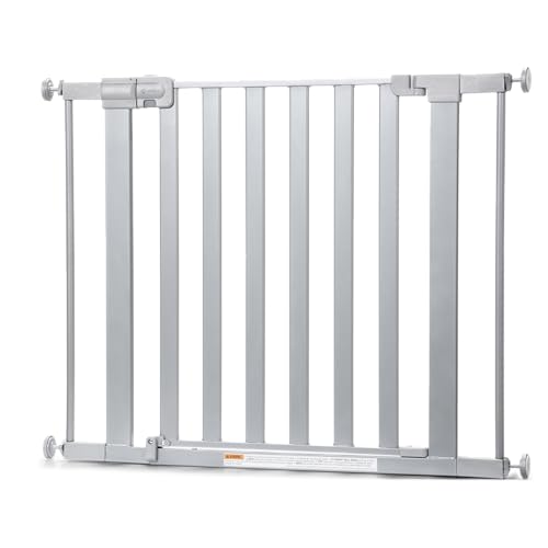 Safety 1st Walk Through Baby Gate with Door, Adjustable Pressure Mount Lift, Dog Gates, Fits 29"-38" Wide, 1-Pack, Silver - image 7