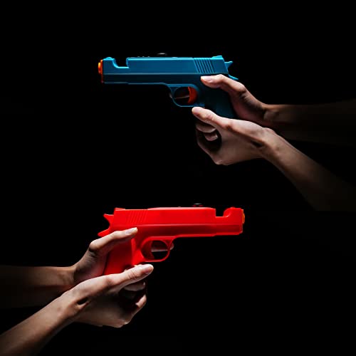 Codogoy Shooting Game Gun Controller Compatible With Switch/Switch Oled Joy-Con, Hand Grip Motion Controller For Nintendo Switch Shooter Hunting Games (Blue + Red) #TOP6