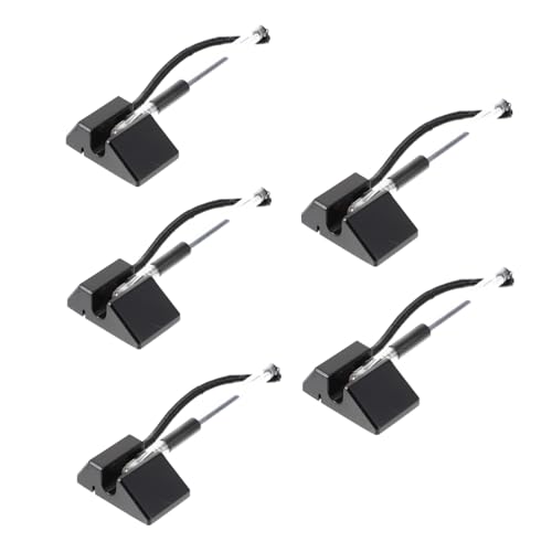 NUOLUX 5個 カウンターペン 黒 卓上粘着式ゲルインクペン 接着底で固定簡単 行 受付 オフィス用実用文具