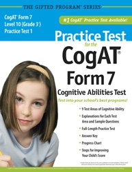 Paperback Practice Test for the CogAT?Form 7 Level 10 (Grade 3*) Practice Test 1 by Mercer Publishing (2011) Paperback Book