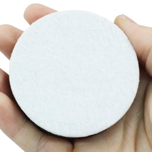 LifCratms 8 Pcs Round Furniture Bed Risers, Self-Adhesive Sofa Tables Risers Adds 1/2" Height with Felt Pad (Black, 2.56" Width)