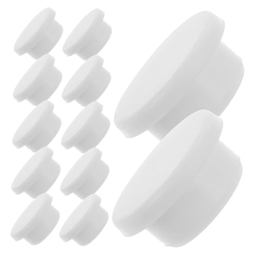 HOMSFOU 20 Piezas tapón de Lavabo rebosar atasco Cuenca Hundir enchufar Tapa de desagüe de desbordamiento para Lavabo reemplazo del tapón de Silicona Enchufe de baño Gel de sílice