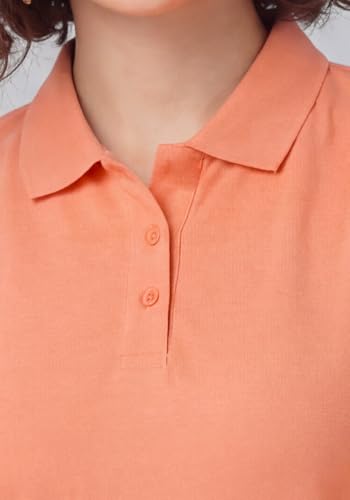 Image of Wear Your Opinion Womens Polo Collar Neck T-Shirt Top (Design: Solid)