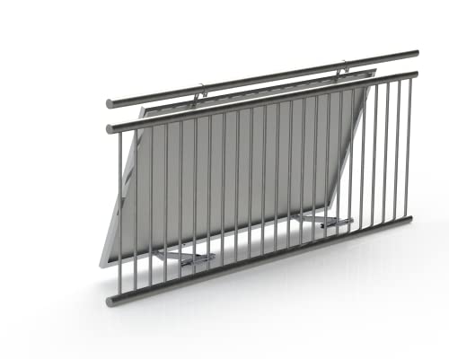 Home Trends® Balkonkraftwerk Halterung für 1 Solarmodul | Präzise 4-10cm Geländer-Adapter...