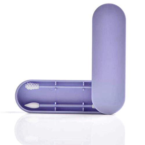 Preisvergleich Produktbild Gutyan Wattestäbchen doppelköpfiger Wattestäbchen-Silikon-Tampon zum Schminken Ohr Reinigung Kosmetik biologisch abbaubare Watte zum Reinigen von Make-up und Ohren