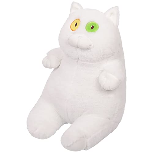Soft Cat Plush Stuffed Animal Pillow:cute Novelty White Kitty Hugging Pillow Animals Fuzzy Toy Kawaii Sleeping Plushie For Home Decor Gifts For Girls Boys Kids Birthday Valentine Christmas 16In #TOP19