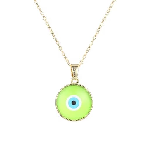 Prestige Capital Jewelry 14K Gold Plated Evil Eye Necklace