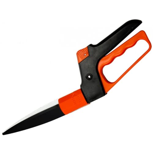 Tijera cortacésped giratoria 37cm. Ideales para cortes exactos en el césped. Manejo sencillo, tijeras para zurdos, mango ergonómico. Perfecta para dar forma al césped con precisión y de forma cómoda.