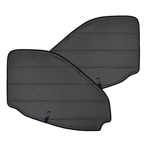 VANNCAMP Magnetic Insulated Blackout Front Door Window Covers(Pair) for 2020-2023 Ford Transit Van Medium and High Roof with Bare Metal Window Frame - Olive Gray Cover
