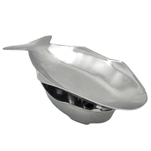 BURLOE Hot Pot Set Fish Plate, Aluminum Serving Plate in Thai Style Fish for Oven Grill Camping Inside and Outside Fish Bowl Metal,M