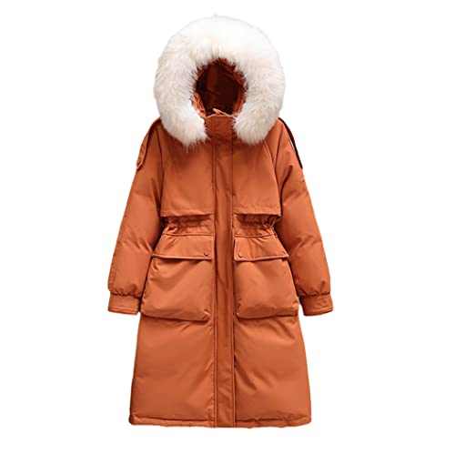 Parka à capuche 90% duvet de canard blanc isolation neige