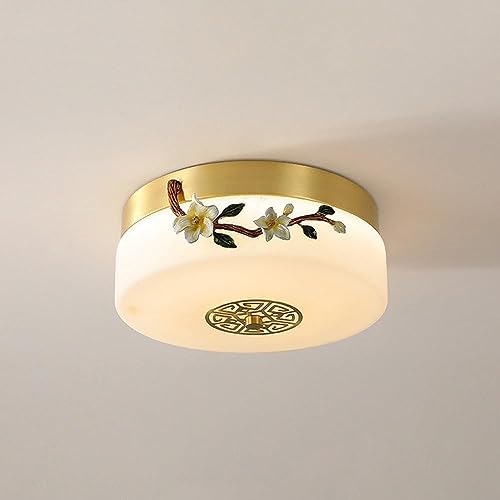 Plafond fmount en laiton de 41 cm pour remplacer un plafonnier de chambre terne