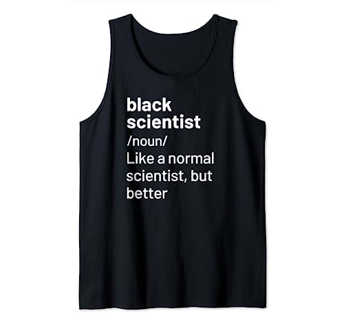 Black Scientist Definition African American Camiseta sin Mangas