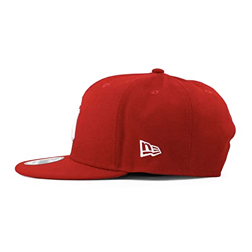 New Era Mens New York Yankees Scarlet Red 9Fifty Adjustable Snapback 950 Cap #TOP4