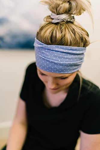 Image of Maven Thread Wide Workout Headbands for Women - Non-Slip Sweatbands for Gym, Running & Yoga