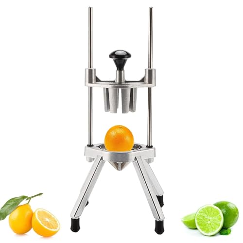 Cortador de cuña de limón y lima, cortador de verduras y frutas de grado comercial para patatas, tomates, cebollas, cortador de cocina perfecto