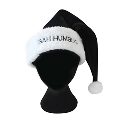 Black BAH Humbug Christmas HAT