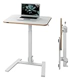 Leitz Ergo Klappbarer und höhenverstellbarer Schreibtisch, Kompaktes Stehpult mit Tragegriff, Ergonomischer Arbeitsplatz für das Home Office, Belastbar bis 20 kg, 65 x 48 cm, Weiß, 65880001
