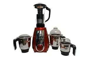 ISPACEX SN Crusher Juicer Mixer Grinder 750 Watts 3 Stainless Steel Jars With 1 Juicer Jar (Red)