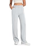 Smoofit Fabric: Integrating the silky smooth touch, feels like butter, cloud-like comfort Nice Drape: Offers a nice drape and additional insulation, keeping the yoga pants' structure firm High Waist & Flat Front Design: offers a smooth, comfortable f...