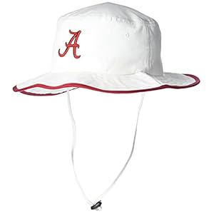 Zephyr Men’s Bucket Hat Pontoon Trim, White, Large