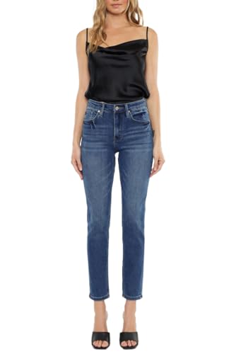 SALT TREE Kancan - Adaline High Rise Slim Straight Jeans - Essential, KC11252