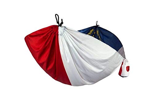 GRAND TRUNK State Flag Hammock - North Carolina Parachute Nylon Camping Hammock, Lightweight & Portable with Tree Hanging Kit