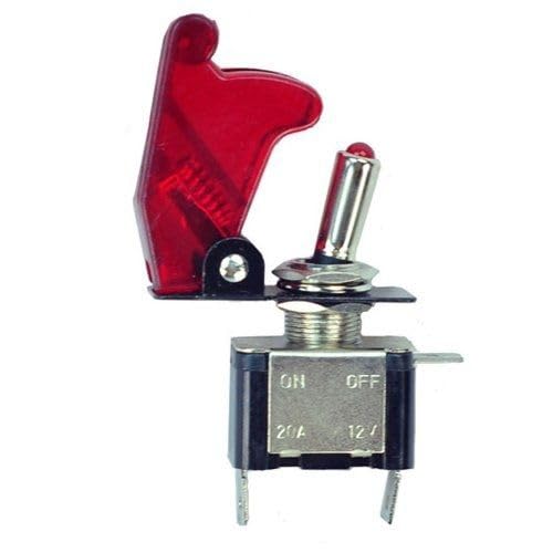 Automotive 12V Electric Cooling Fan Red LED Rocker Manual Toggle Switch Complete Wiring Kit for Car Truck Van