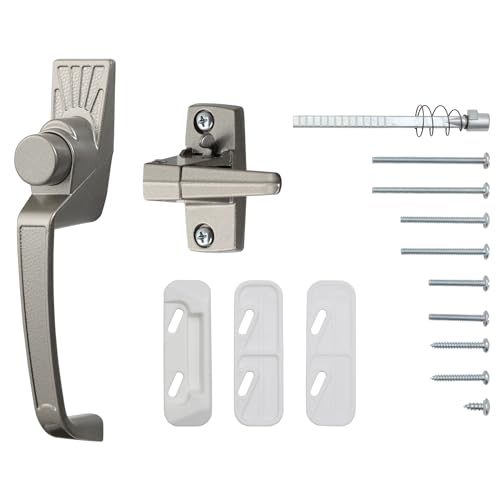 Cierre de botón de presión SK11 Ideal Security para puertas de pantalla negra 6