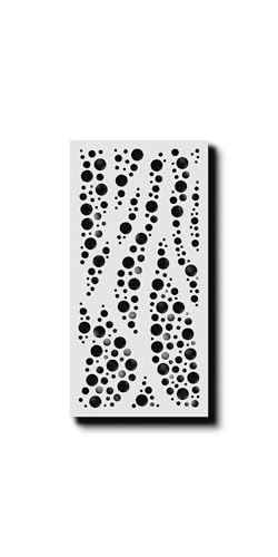 VIMA (Bubbles) Decorative Wall Art Panel - 48" L x 24" W x 1/2" H, White Color PVC Board Panel with Private Screen Fence Design for Home Renovation & Wall Decor