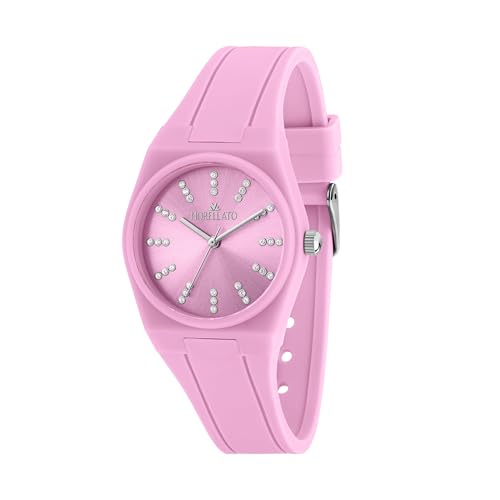 Morellato Orologio Donna, Solo Tempo, Analogico, 34 Mm, Collezione Vivace, Silicone, Cristalli