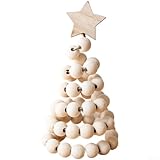 Honseadek Adorno de madera de estilo nórdico, decoración minimalista de escritorio (E)