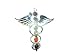 Produktbild Jet International Wing Caduceus Metal Chakra Anhänger Kostenlose Broschüre Kristalltherapie 2 Zoll Ca. EIN ++ Top Grade Healing Spiritual Divine India Chakra Bild ist nur eine Referenz
